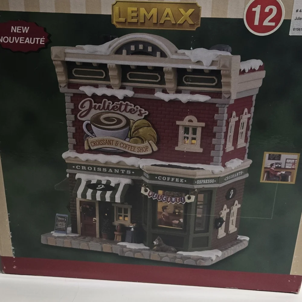 Lemax Juliette's Croissants And Coffee Shop "Christmas Village House" - Picture 7 of 7